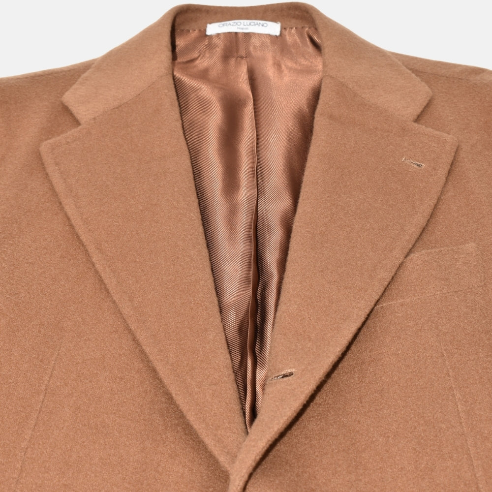 Brown Cashmere/Silk Blazer (EU 46)