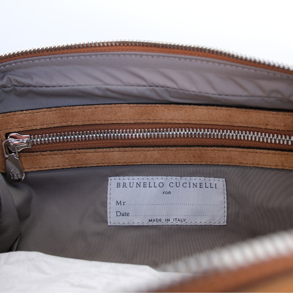 Brown Suede Beauty Case