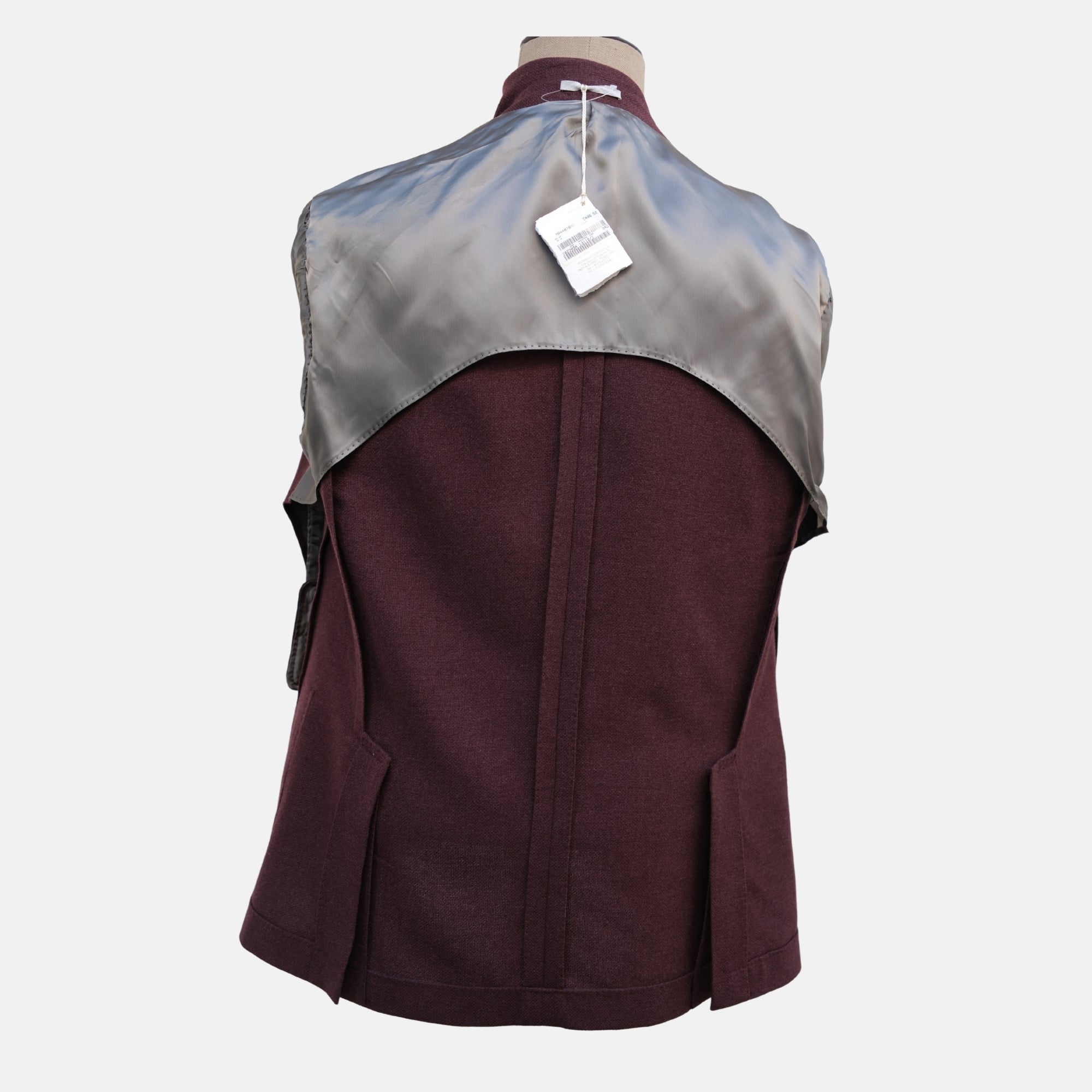 Burgundy Blazer made of Cashmere/Silk (EU 52)