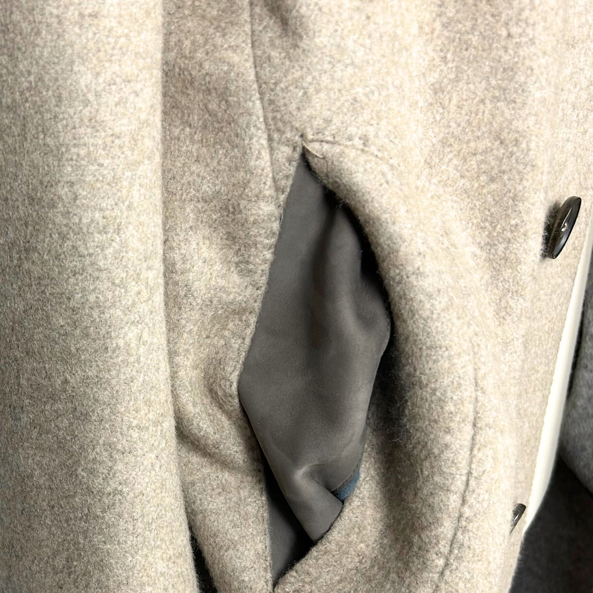 Greige Coat made of Cashmere (EU 50)