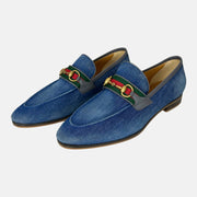 Blue-Grey Paride Denim Loafer made of Denim/Leather (EU 45)