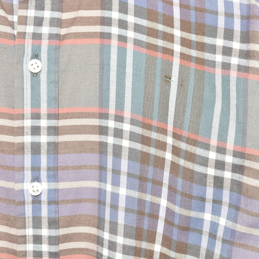 Multicoloured Checkered Sirt made of Cotton (S)