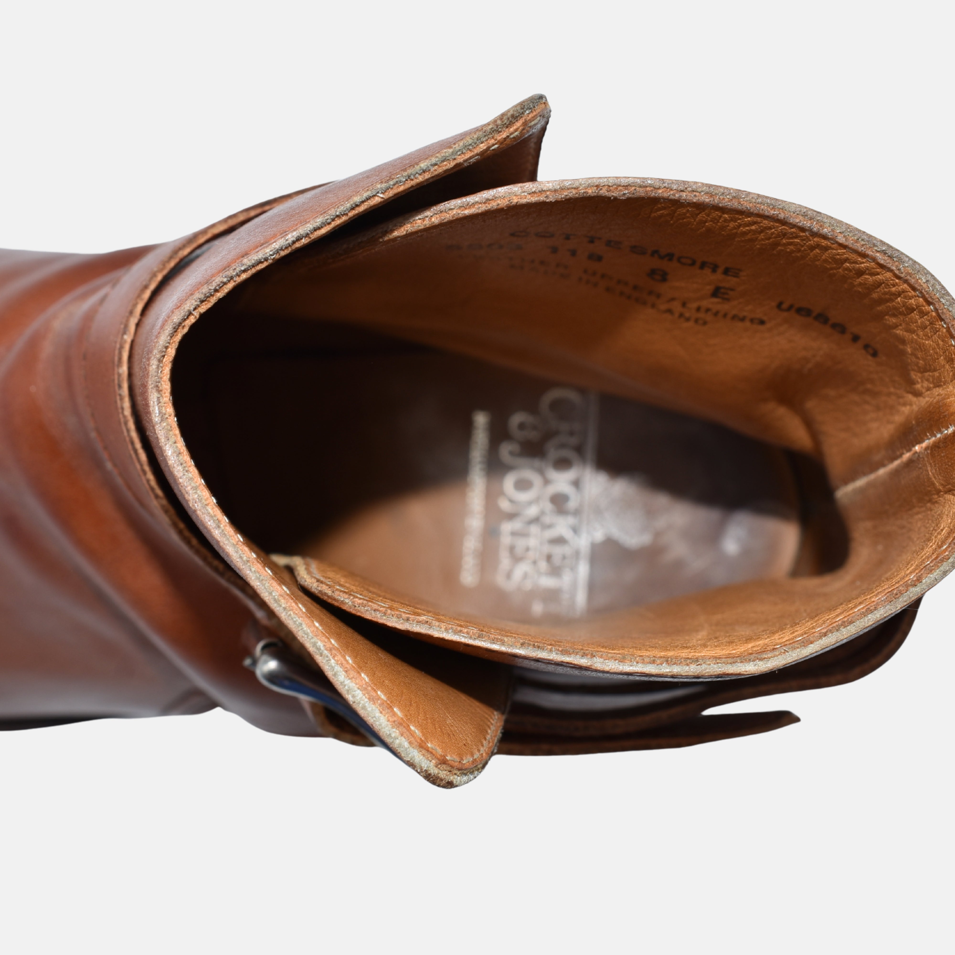 Cognac Jodhpur Boots made of Leather (EU 41.5)