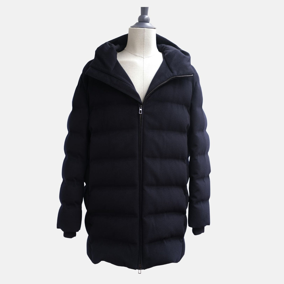 Loro Piana C.O.L.D. Fillmore Cashmere Puffer Coat Navy (L)
