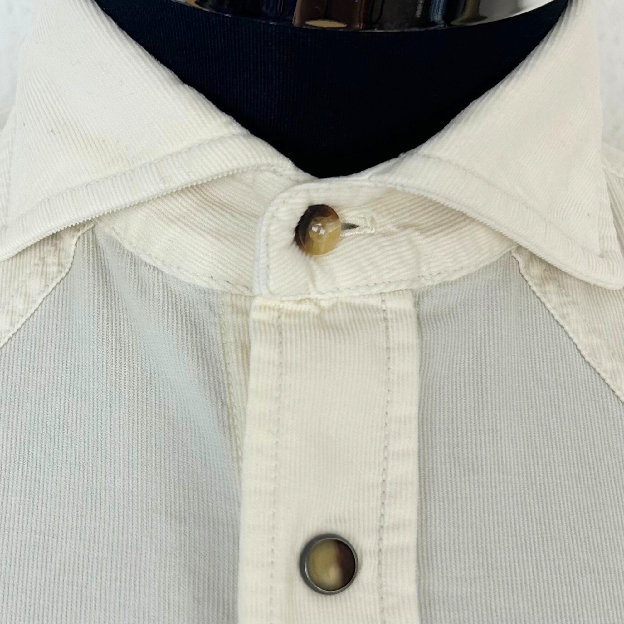 Off-White Corduroy Shirt made of Cotton (XS)