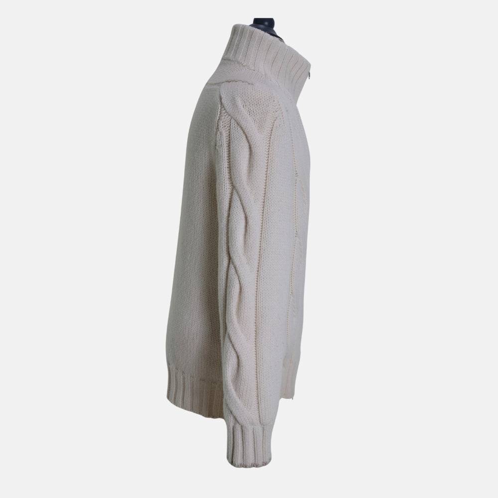Offwhite Knitted Cashmere Jacket (EU 50)