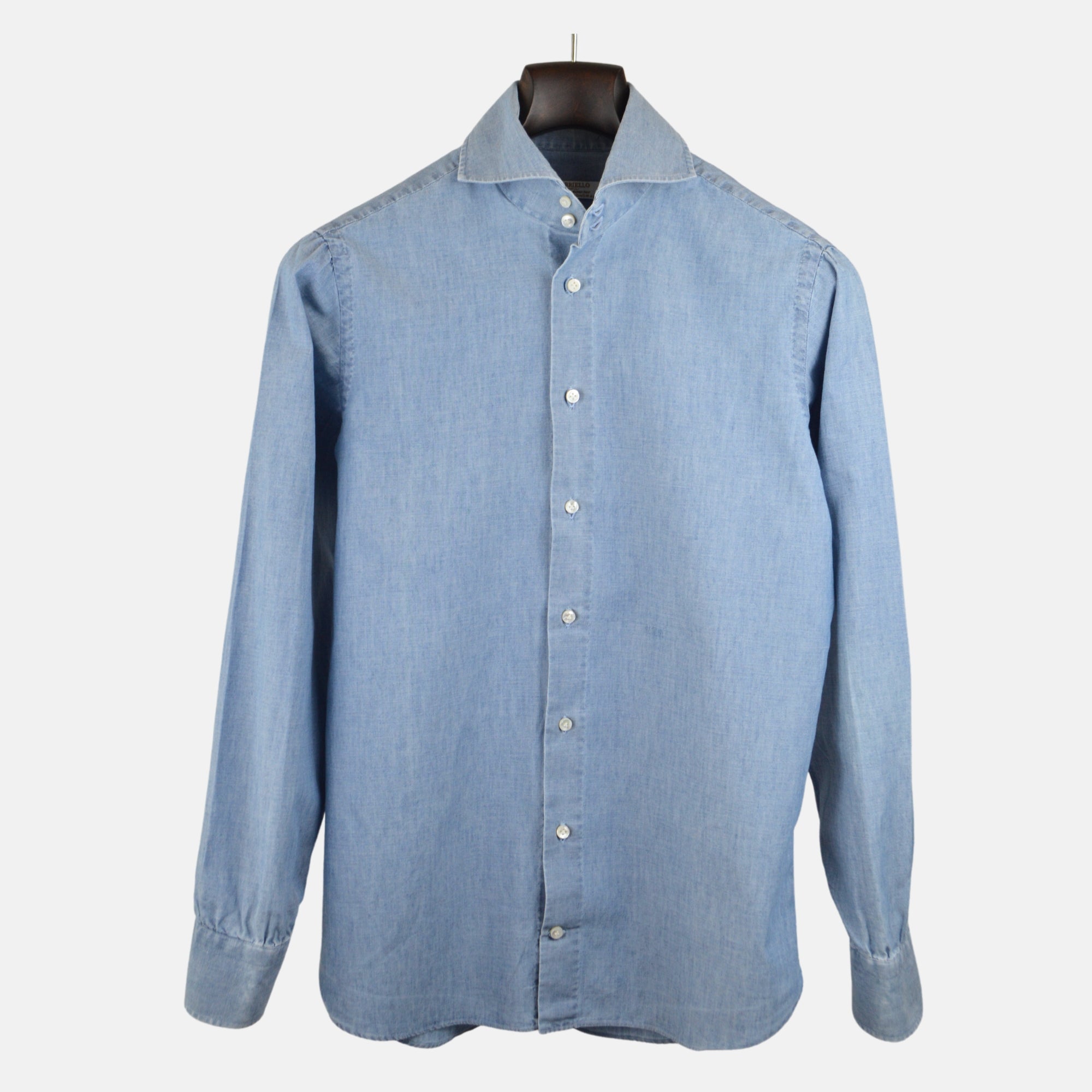 Blue Denim Shirt made of Cotton (38)