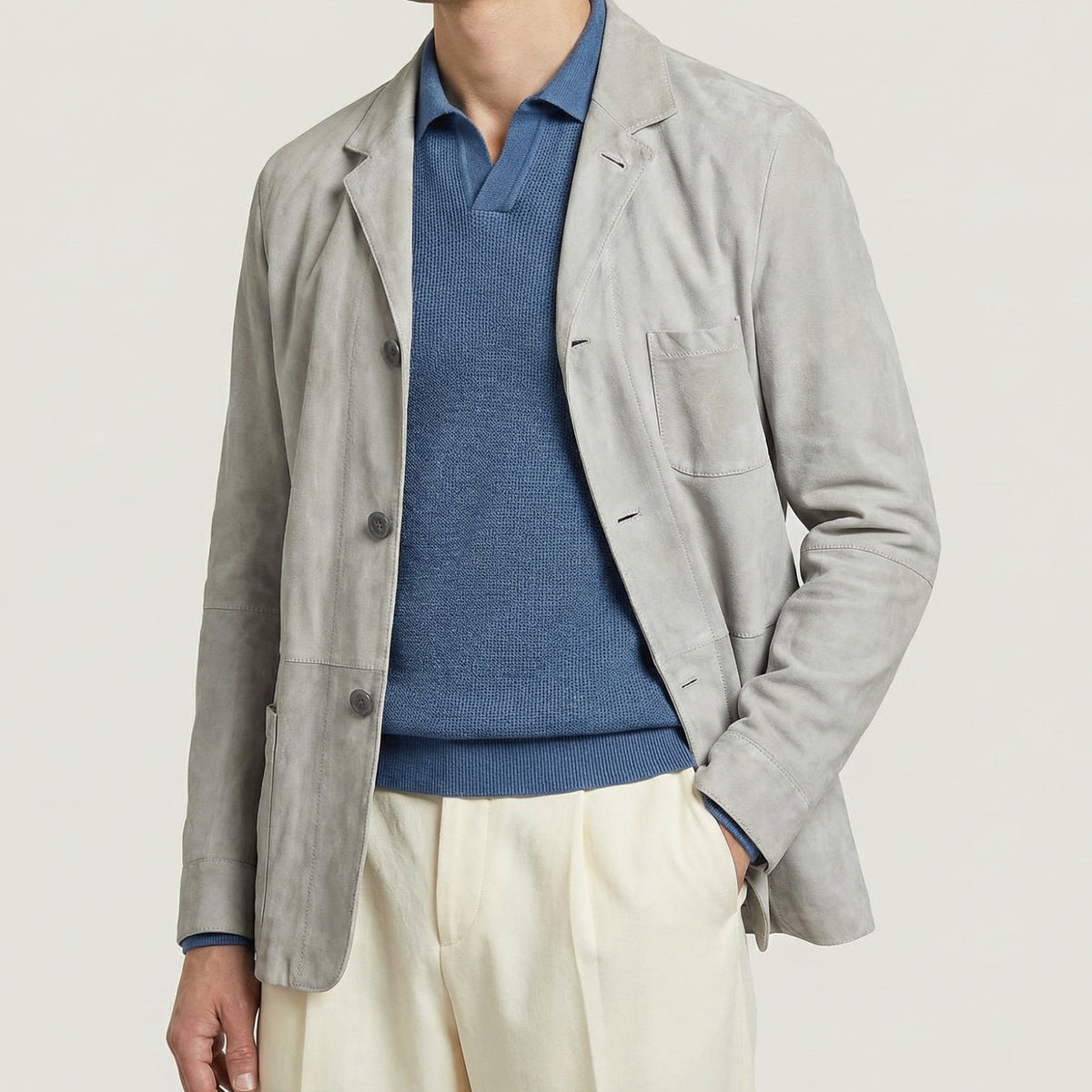 Grey Suede Blazer (EU 50)