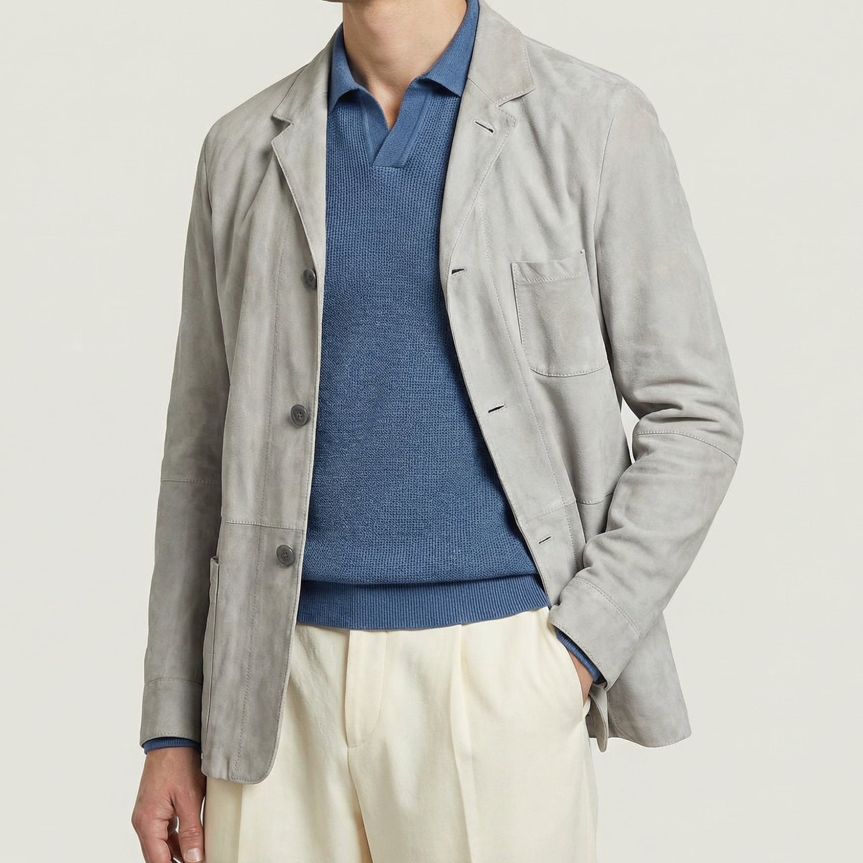 Grey Suede Blazer (EU 50)