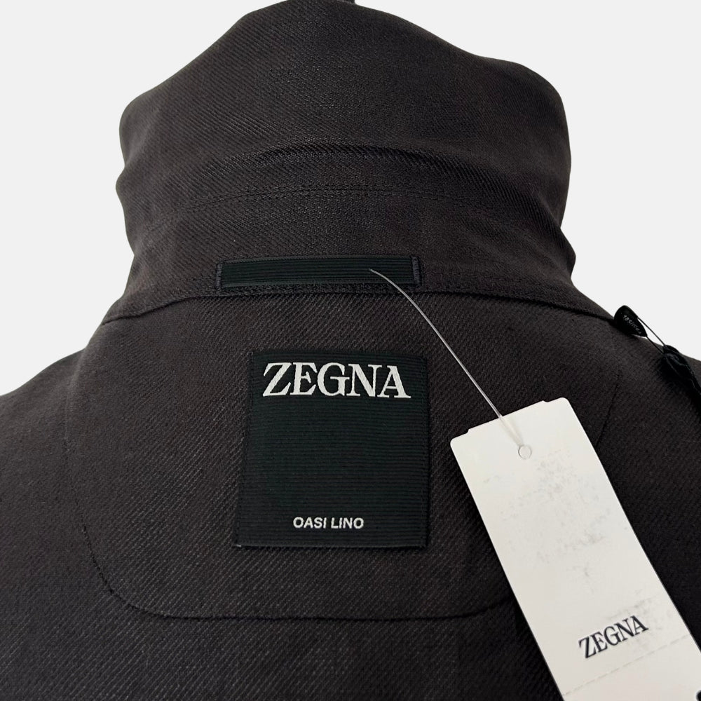 Brown Overshirt made of Linen (XL)