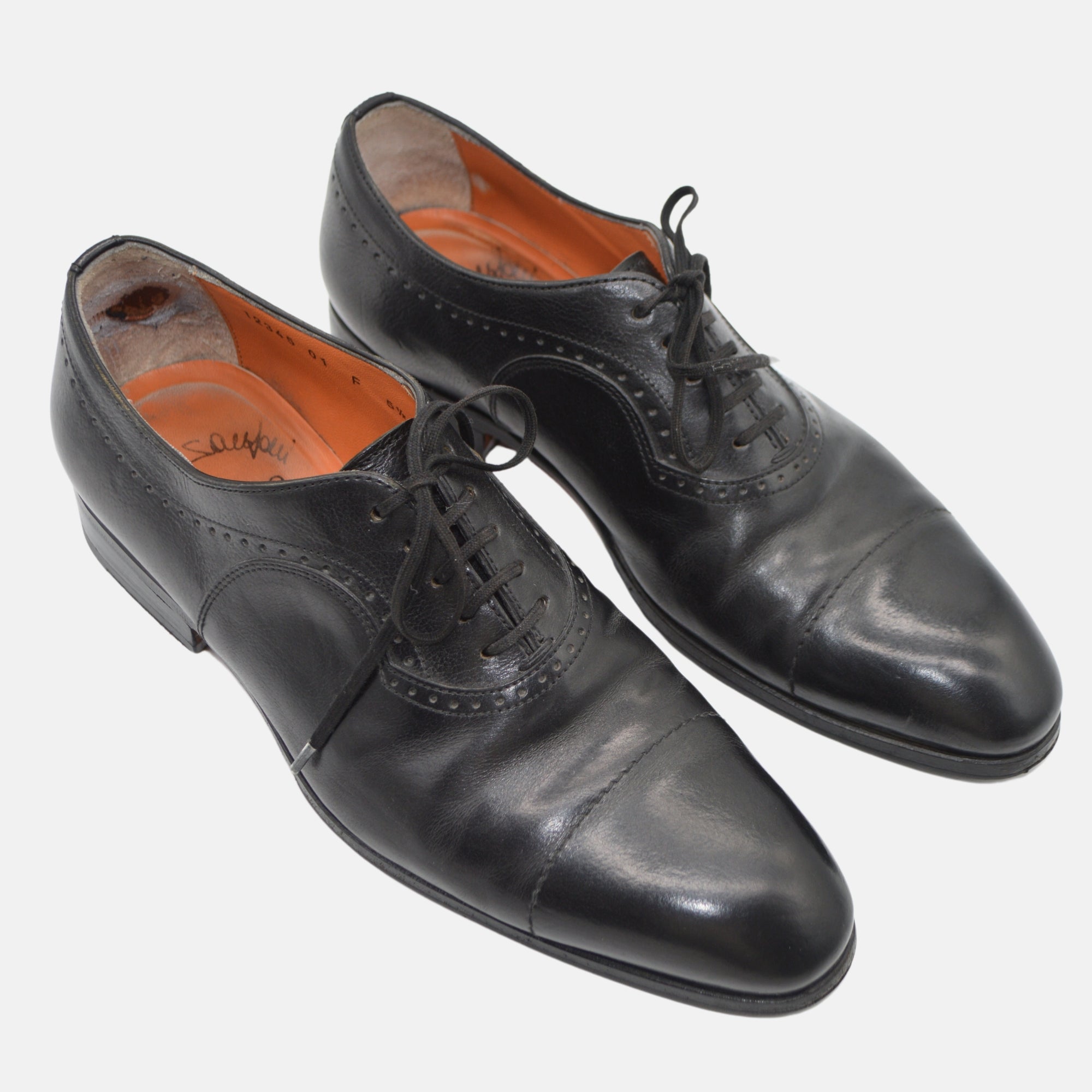 Black Oxford Shoes made of Leather (EU 39,5)