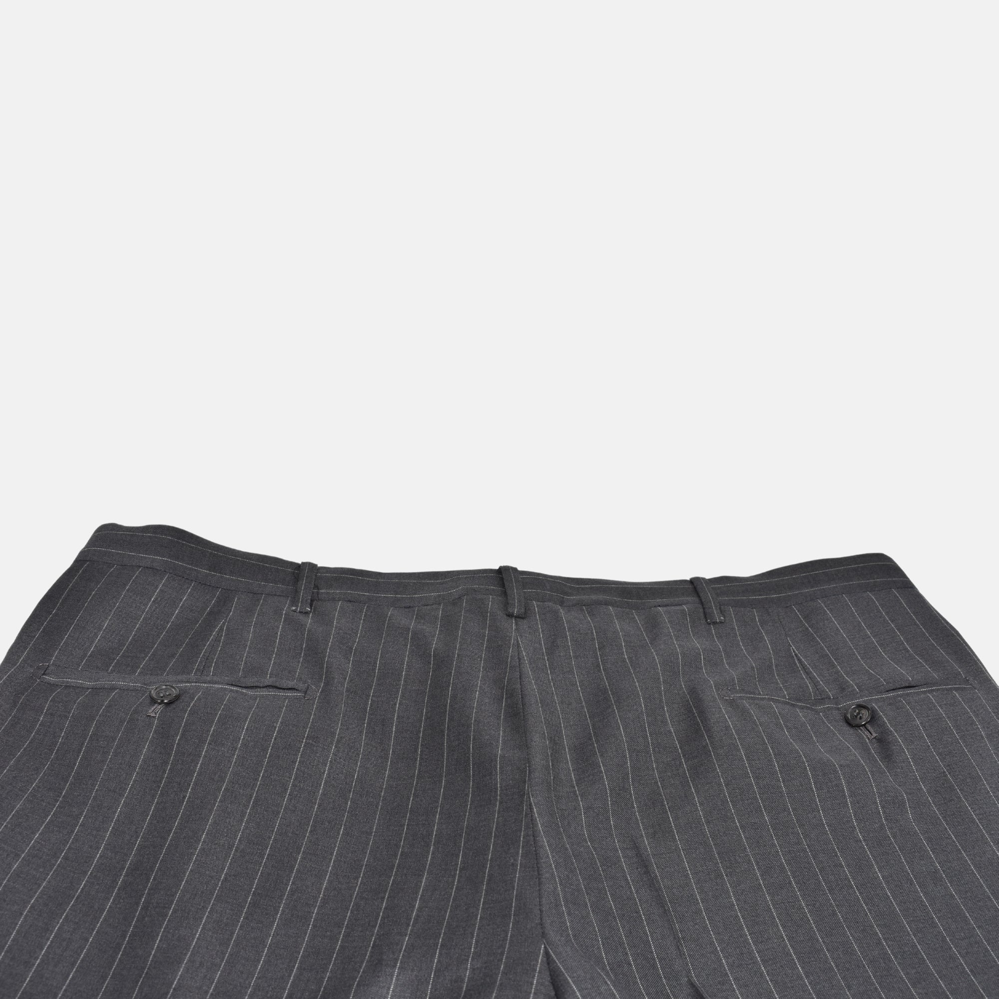 Antracite Striped  Suit made of Wool (EU 52L)