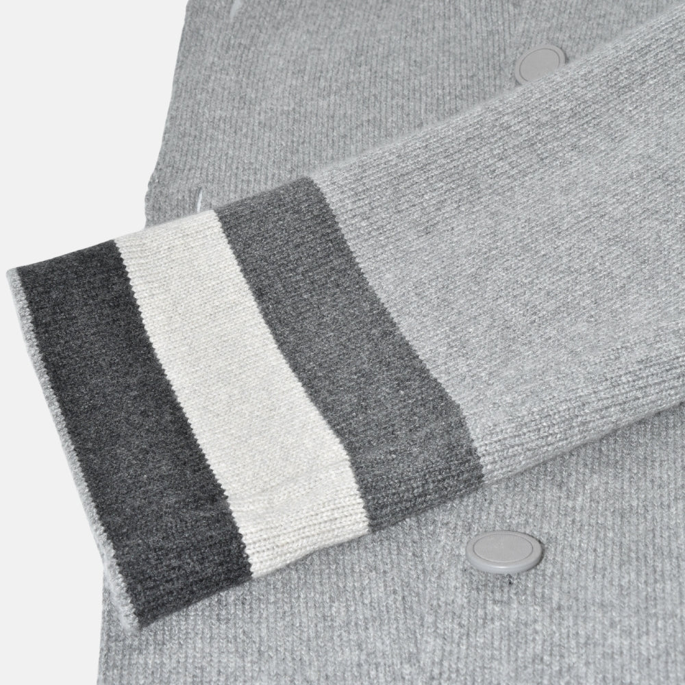 Gray Reversible Coat made of Baby Cahmere (M)