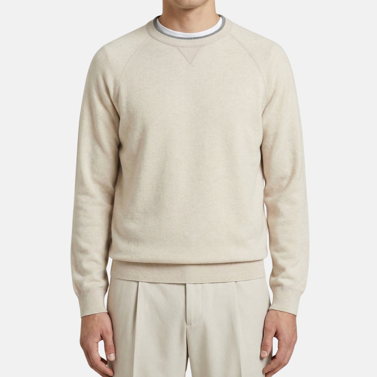 Beige Sweater made of Wool/Cashmere/Silk ( EU 54)