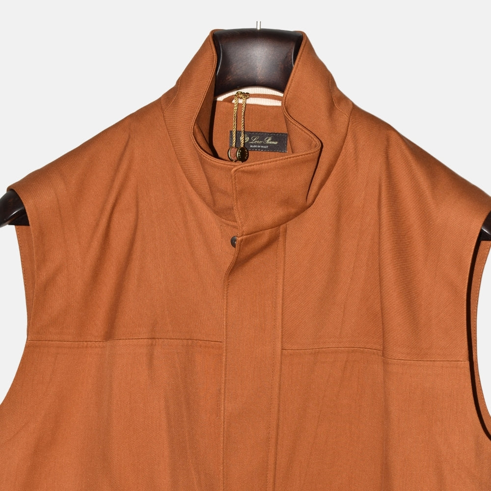 Terracotta Vest made of Silk (M)