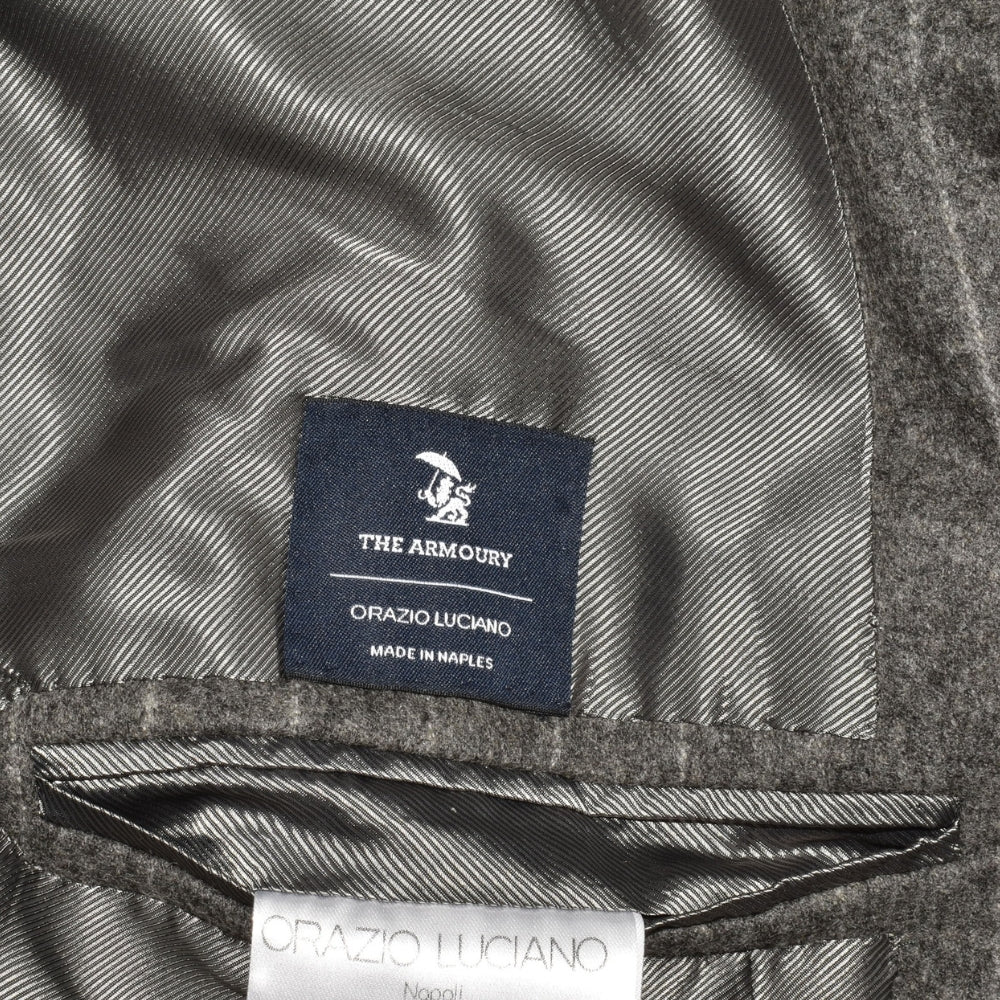 Grey Chalkstripe Double-Breasted Blazer made of Wool (EU 64)