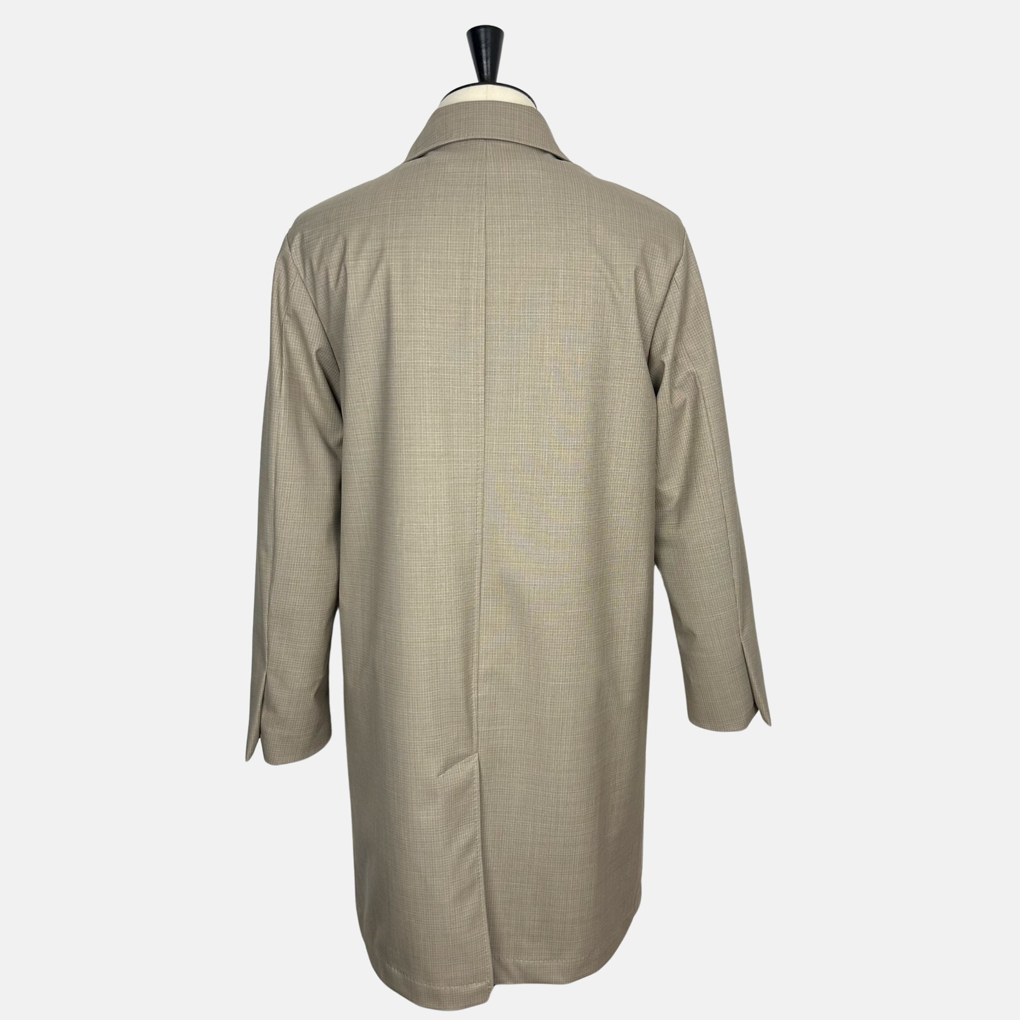 Beige Checked  Coat made of Virgin Wool  (EU 48)