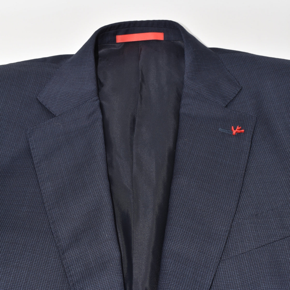 Marineblauer Blazer aus Wolle (120er) (EU 52)