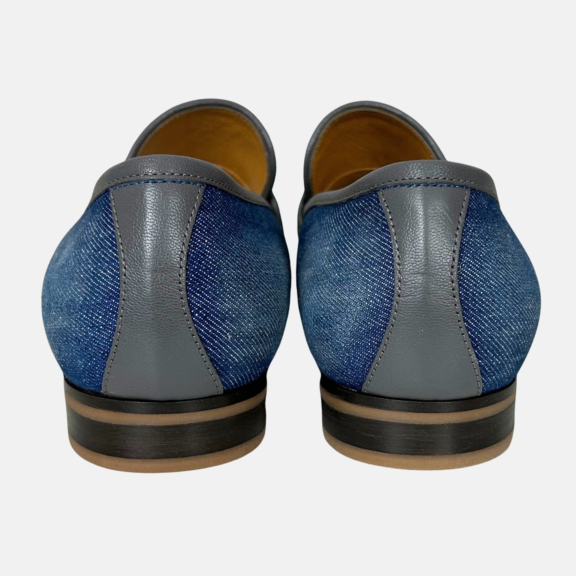 Blue-Grey Paride Denim Loafer made of Denim/Leather (EU 45)