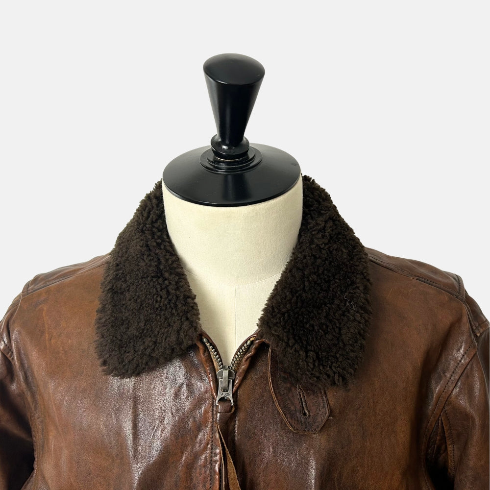 Brown  Jacket made of Leather (L)