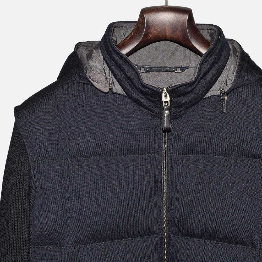 Marineblaue Jacke aus 14 Mil 14 Wolle (EU 52)