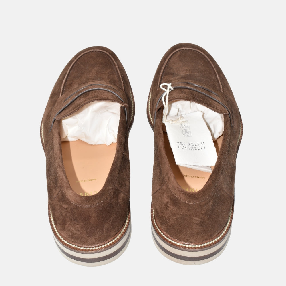 Brown Shoes made of Suede (EU 45)