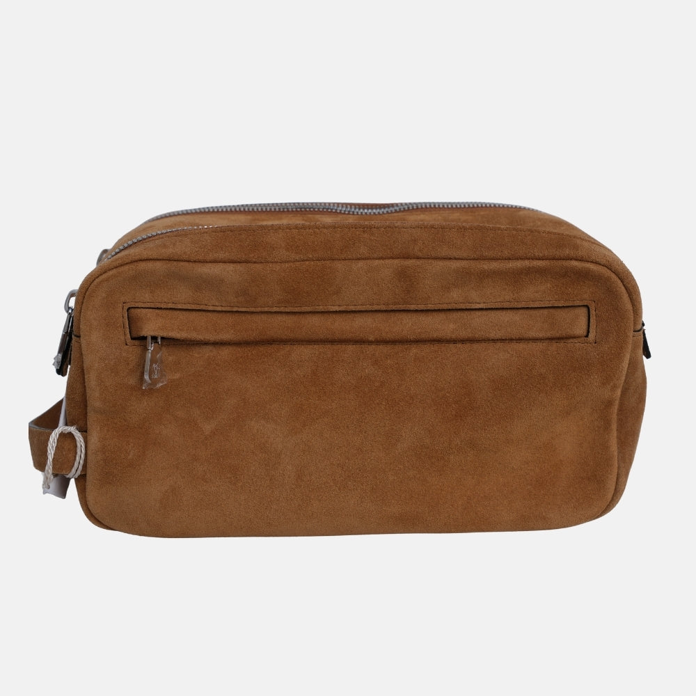 Brown Suede Beauty Case