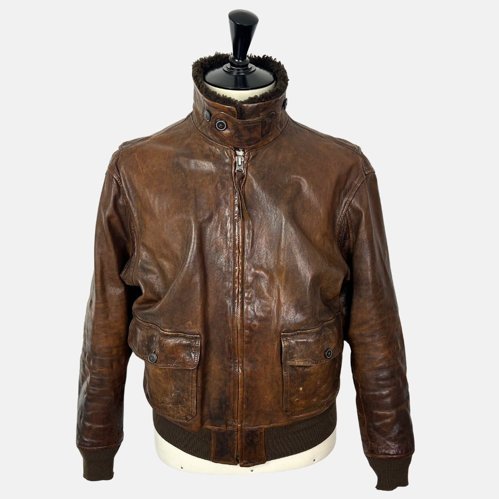 Brown  Jacket made of Leather (L)