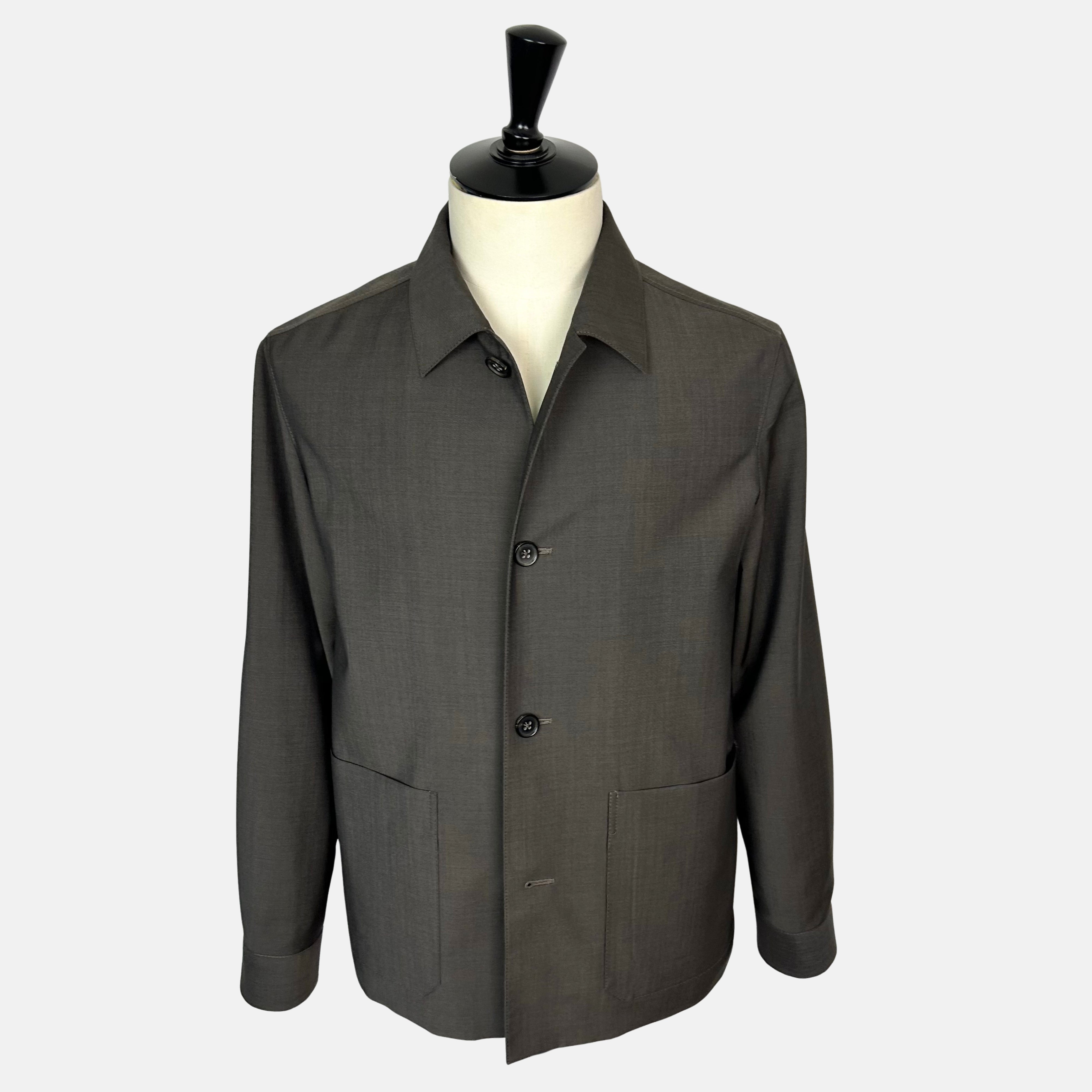 Brown-Anthracite Jacket made of Wool/Mohair (EU 48)