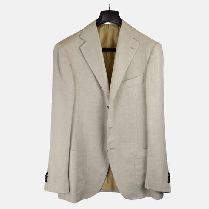 Cream Blazer made of Hamp/Wool (EU 52)