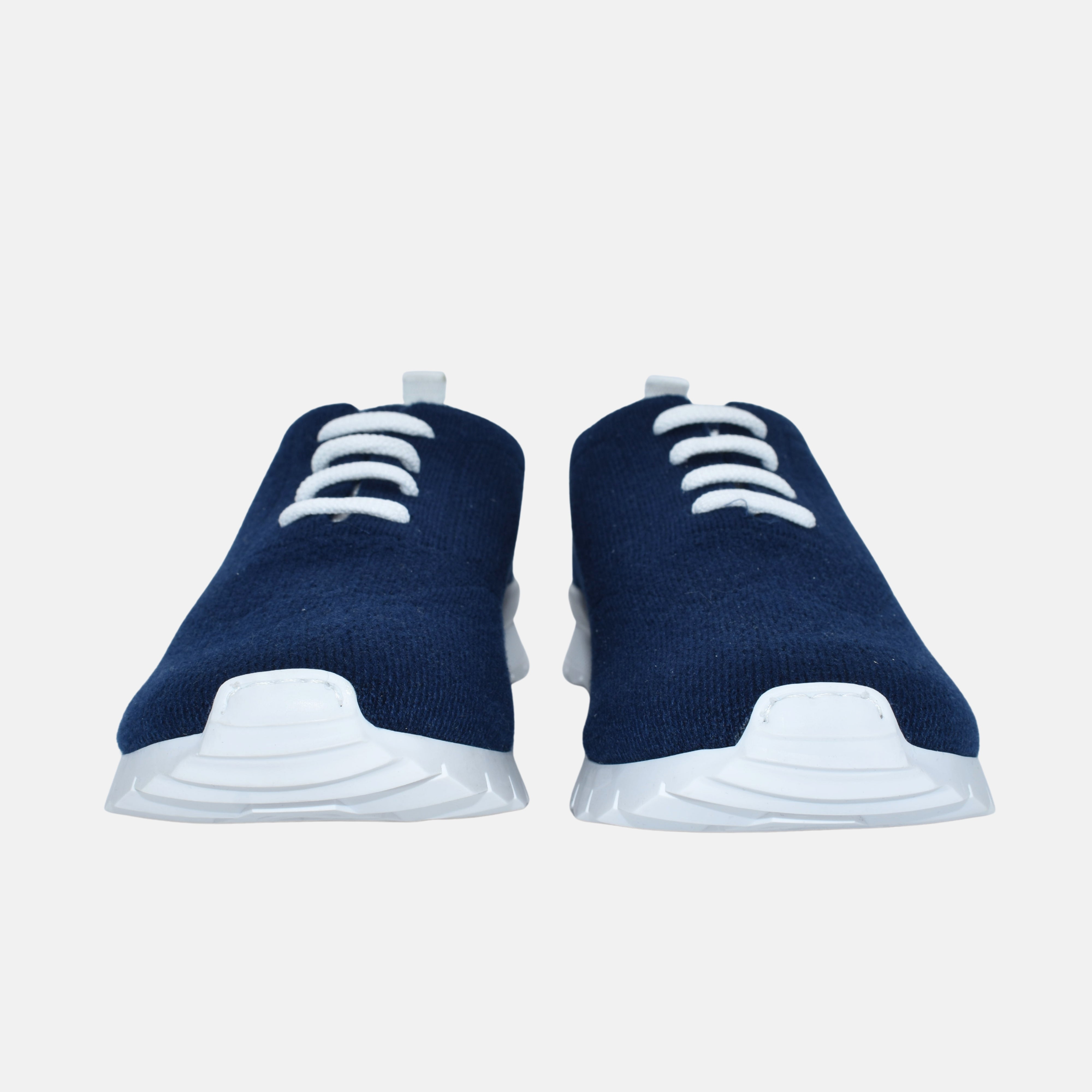 Navy Knitted Sneakers made of Cotton (EU 42, EU 44, EU 46)