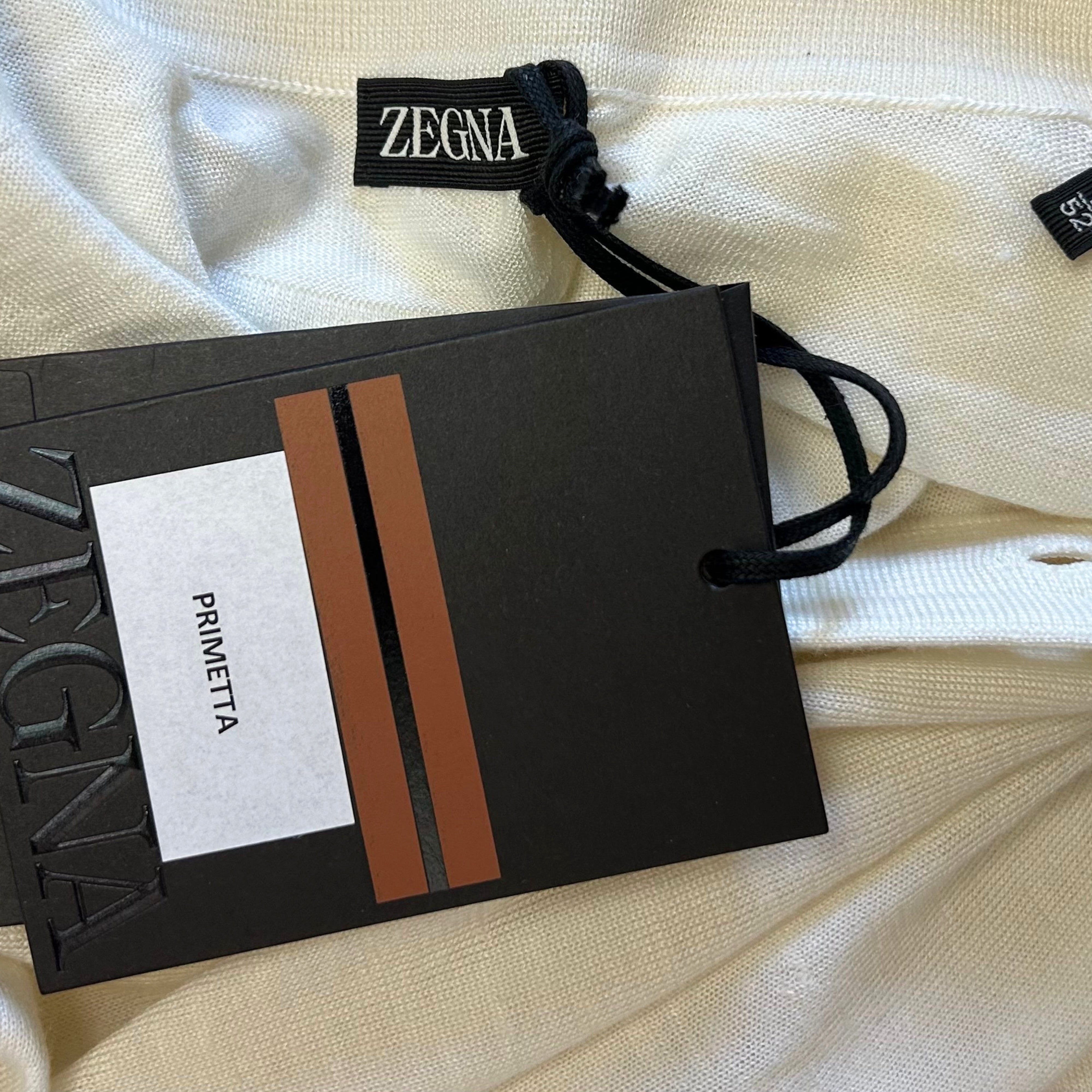 Off-White Polo Sweater made of Cashmere/Silk (EU 52)
