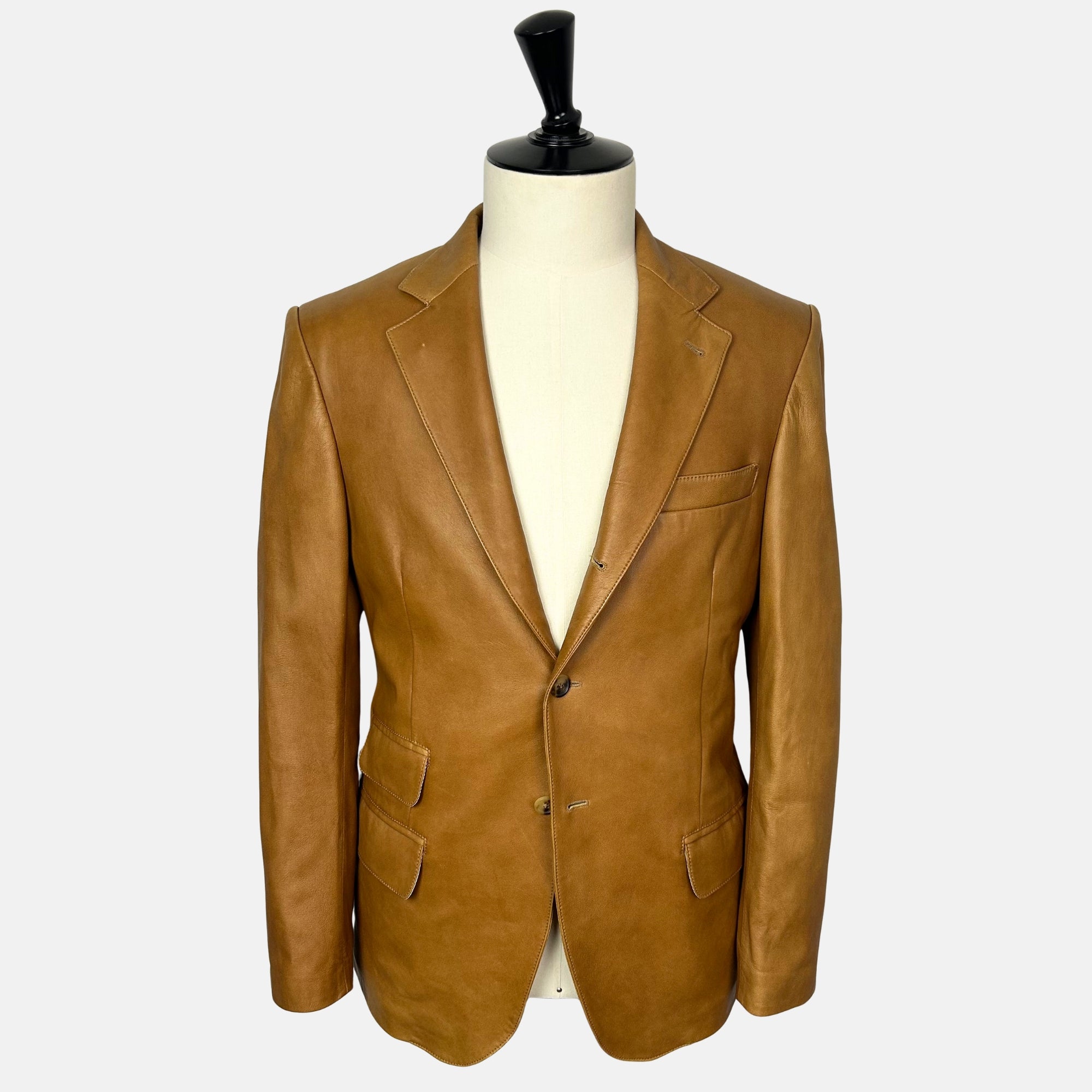 Cognac Blazer made of Leather (S/M)