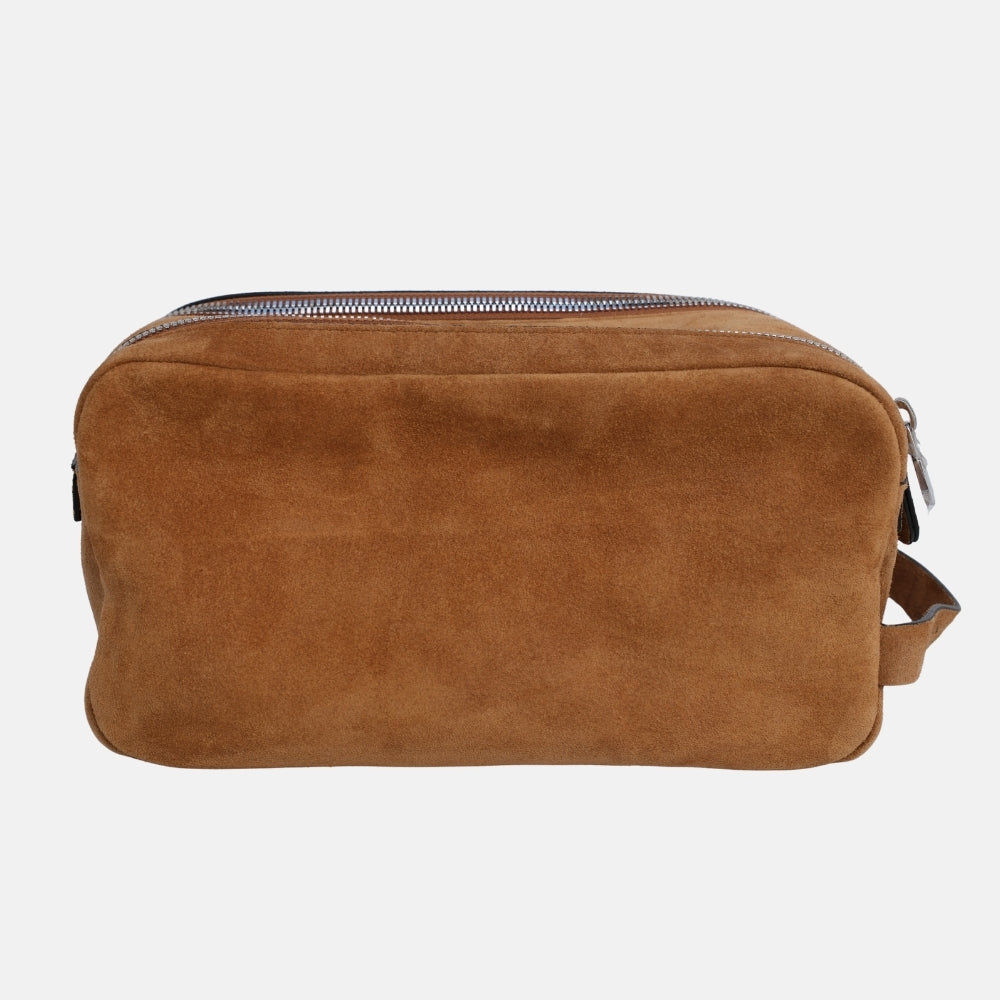 Brown Suede Beauty Case