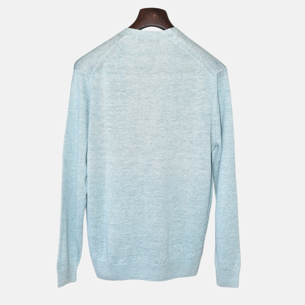 Light Blue Cardigan made of Linen/Silk (EU 52)