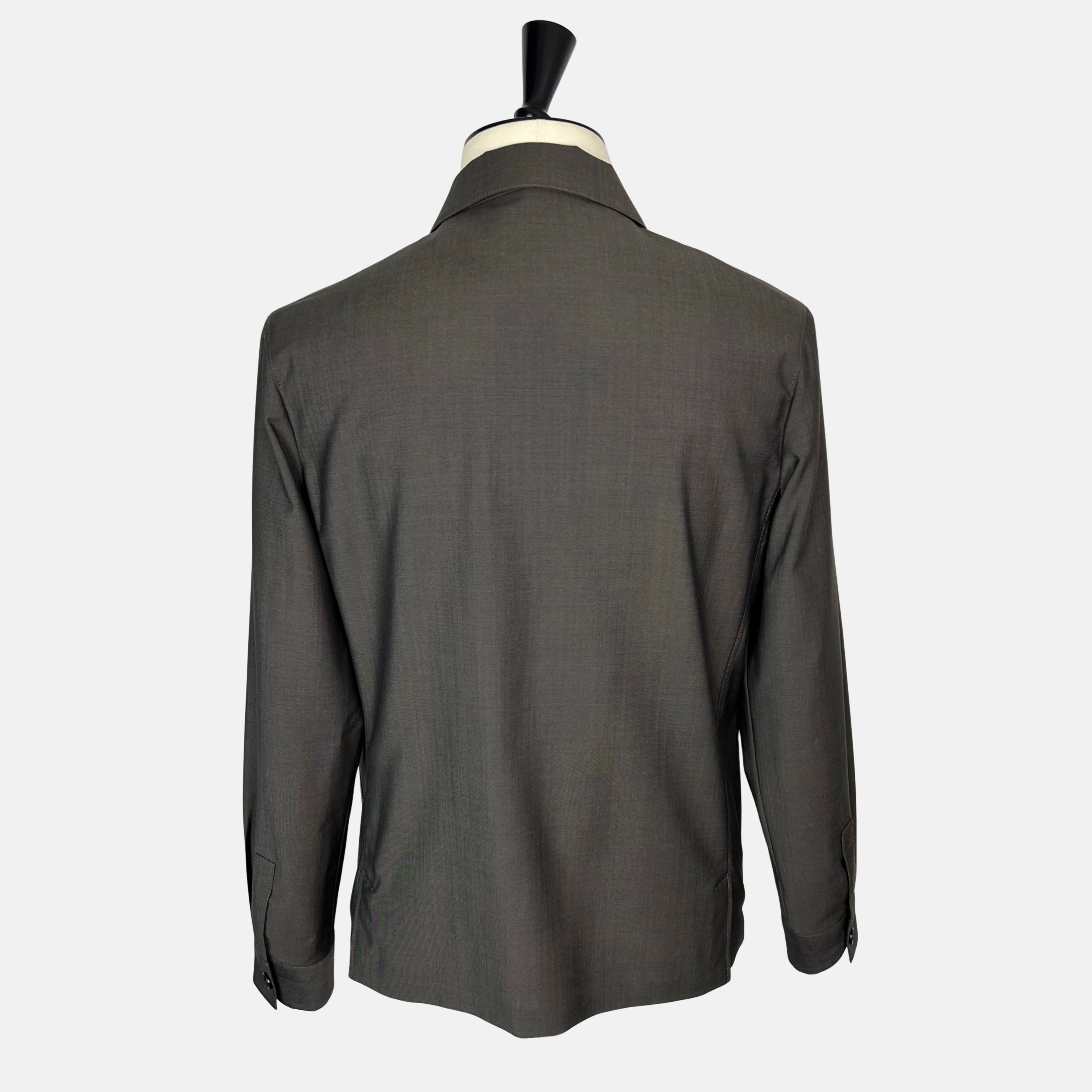 Brown-Anthracite Jacket made of Wool/Mohair (EU 48)