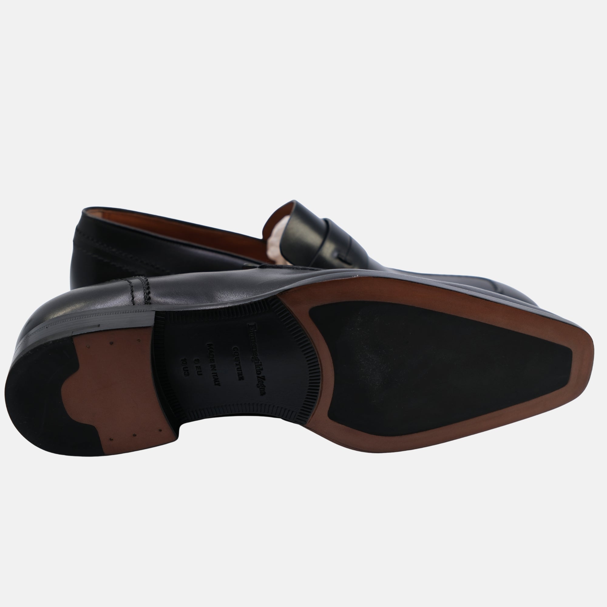 Black Penny Loafers made of Leather (EU 43)