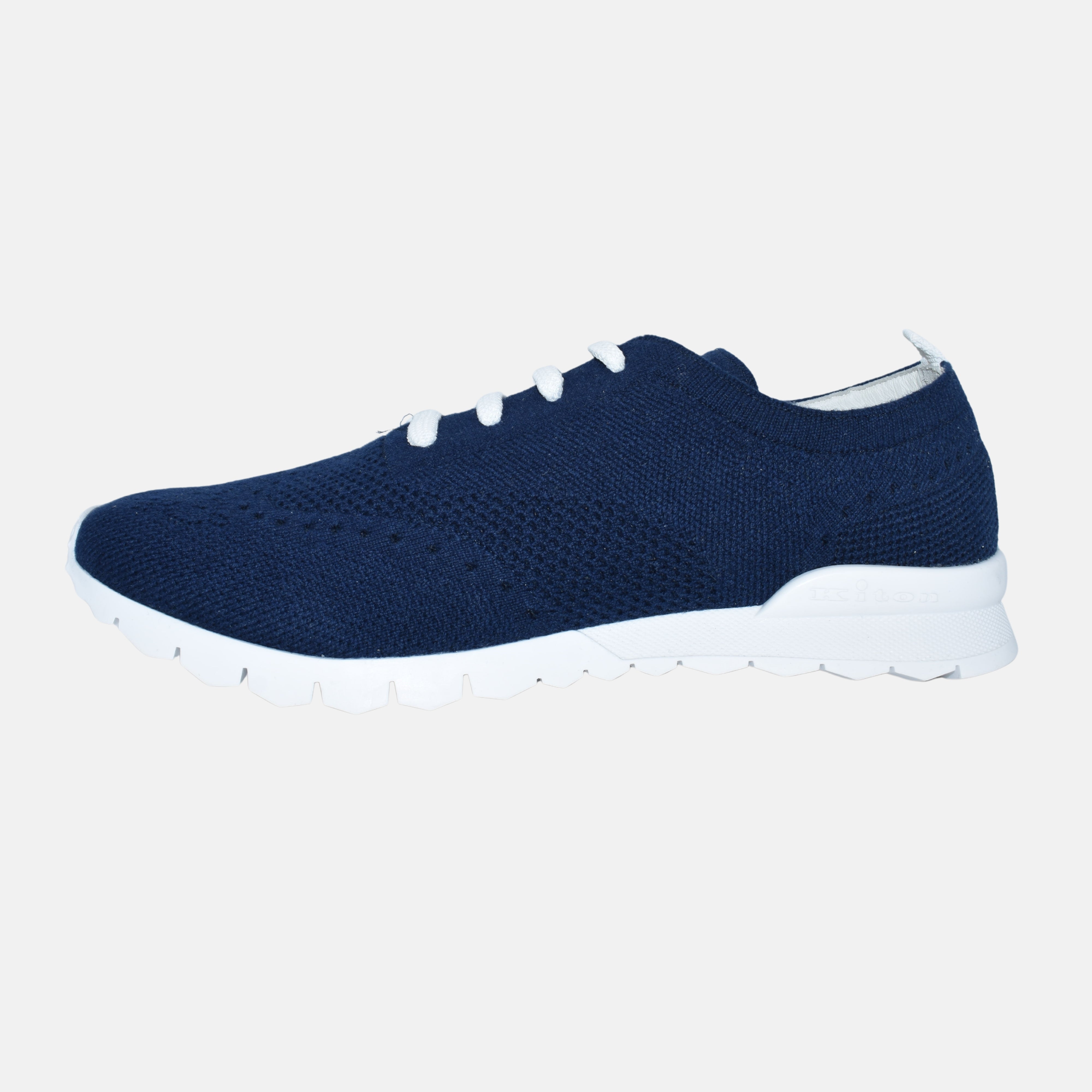 Navy Knitted Sneakers made of Cotton (EU 42, EU 44, EU 46)
