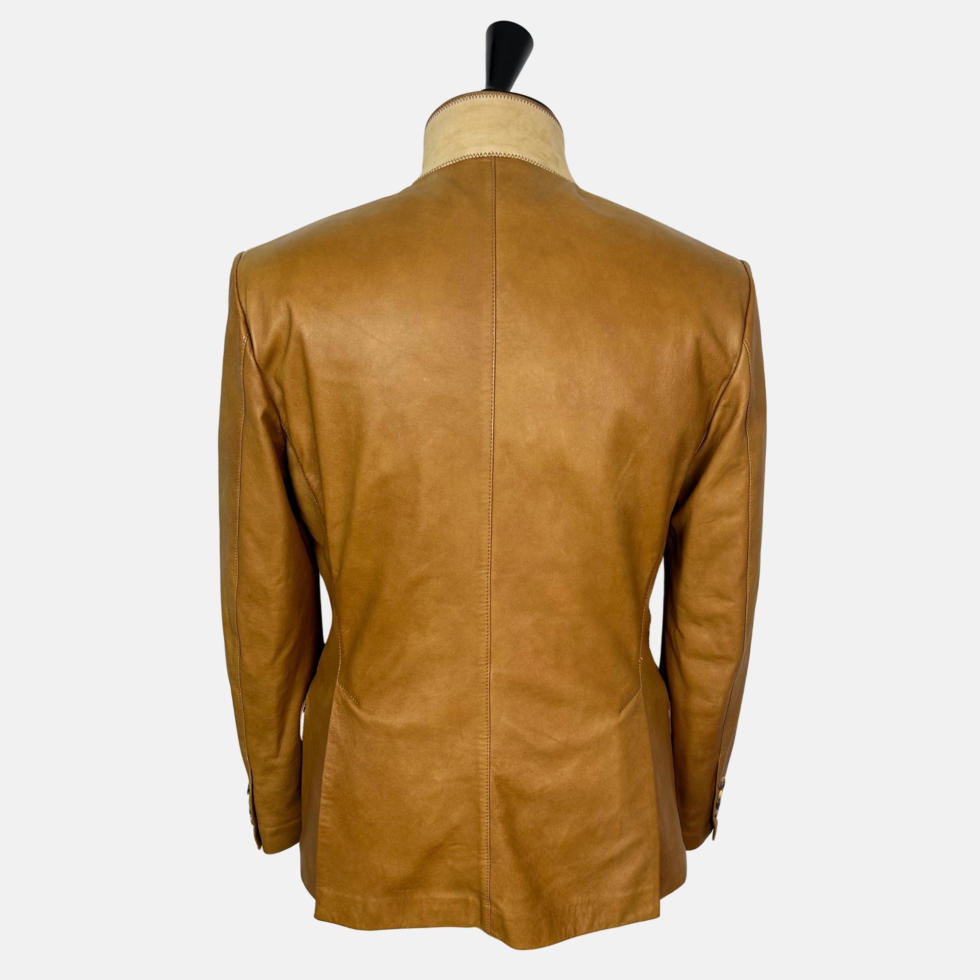 Cognac Blazer made of Leather (S/M)