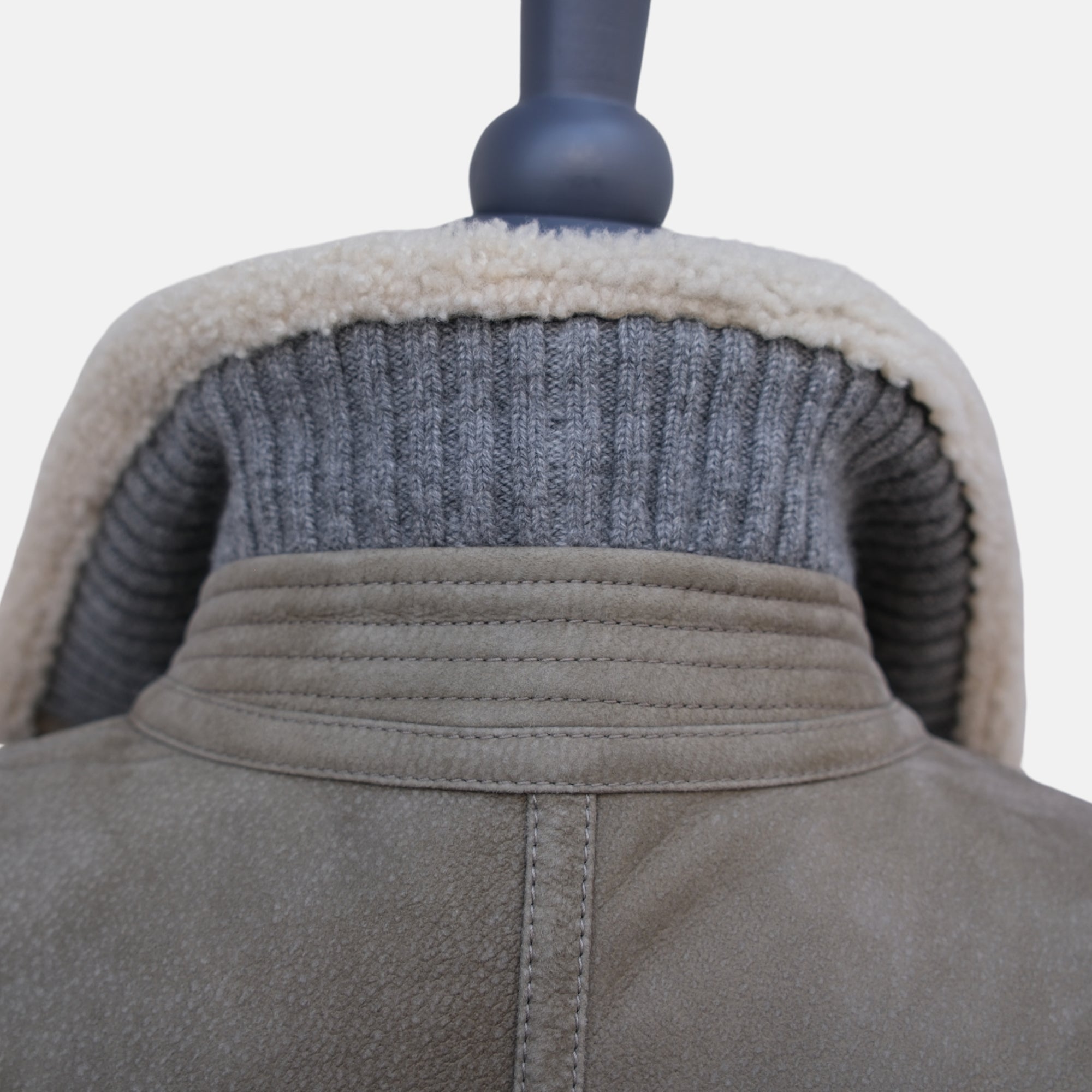Grey Shearling Jacket (M)