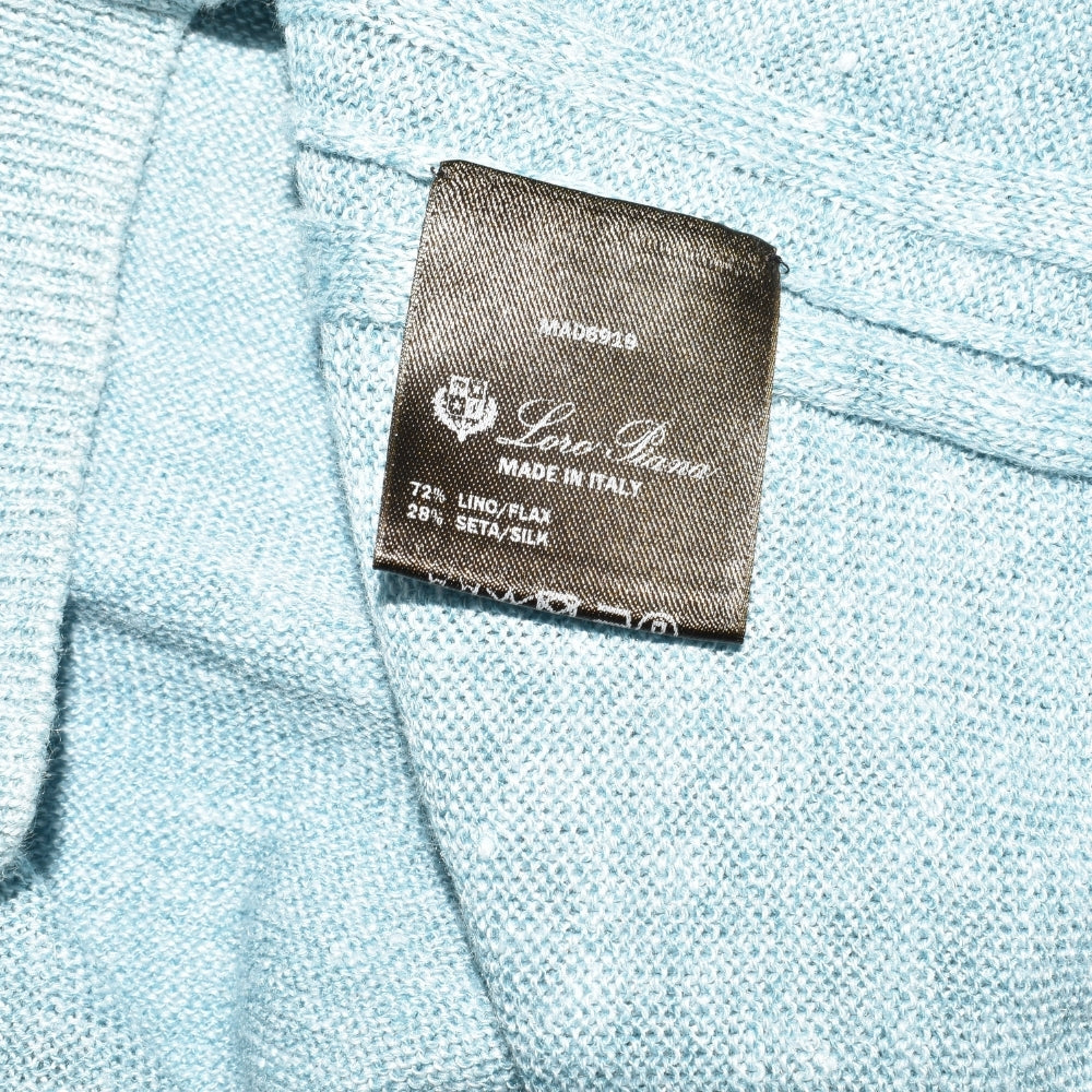 Light Blue Cardigan made of Linen/Silk (EU 52)