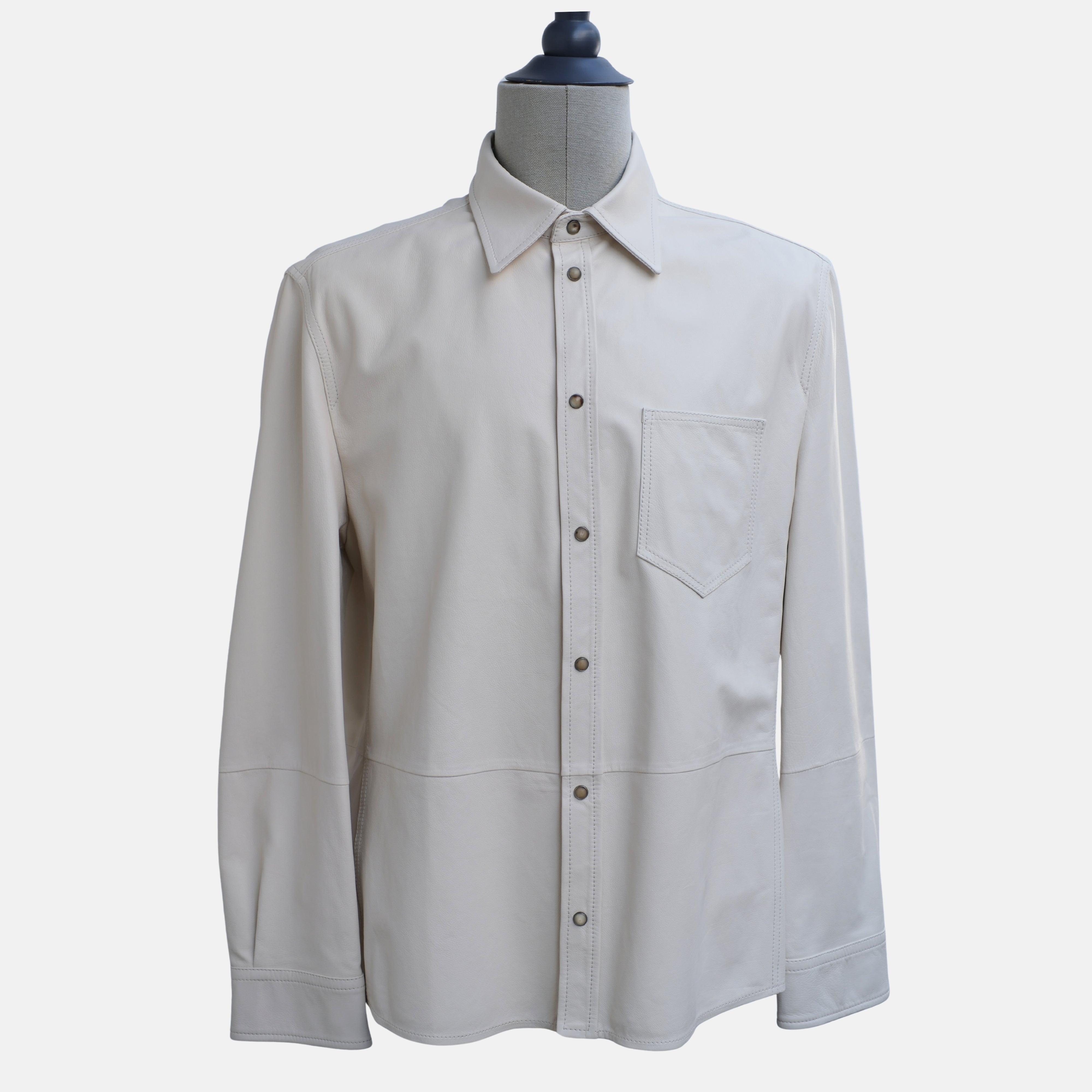 Off-White Leather Overshirt (XXL)
