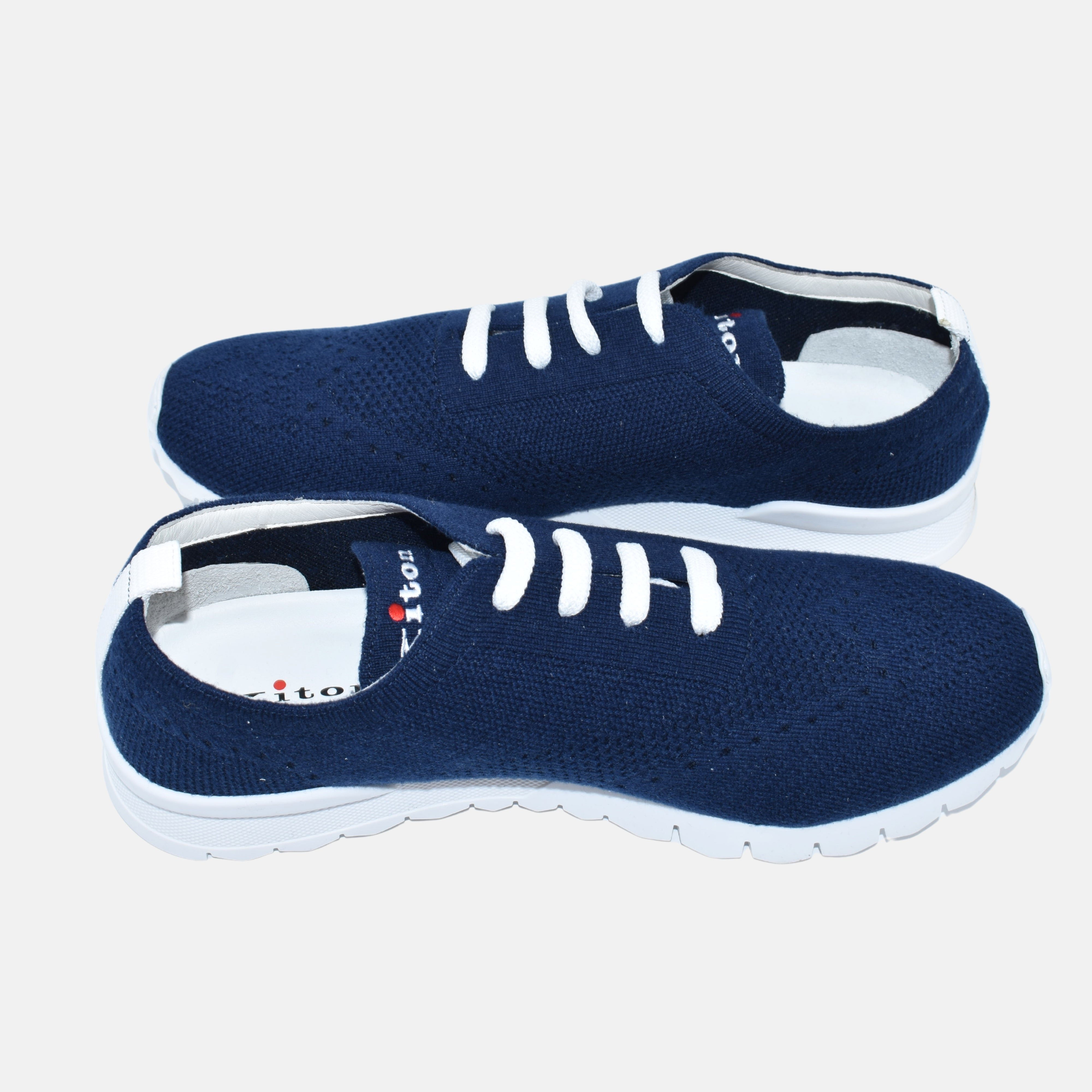 Navy Knitted Sneakers made of Cotton (EU 42, EU 44, EU 46)