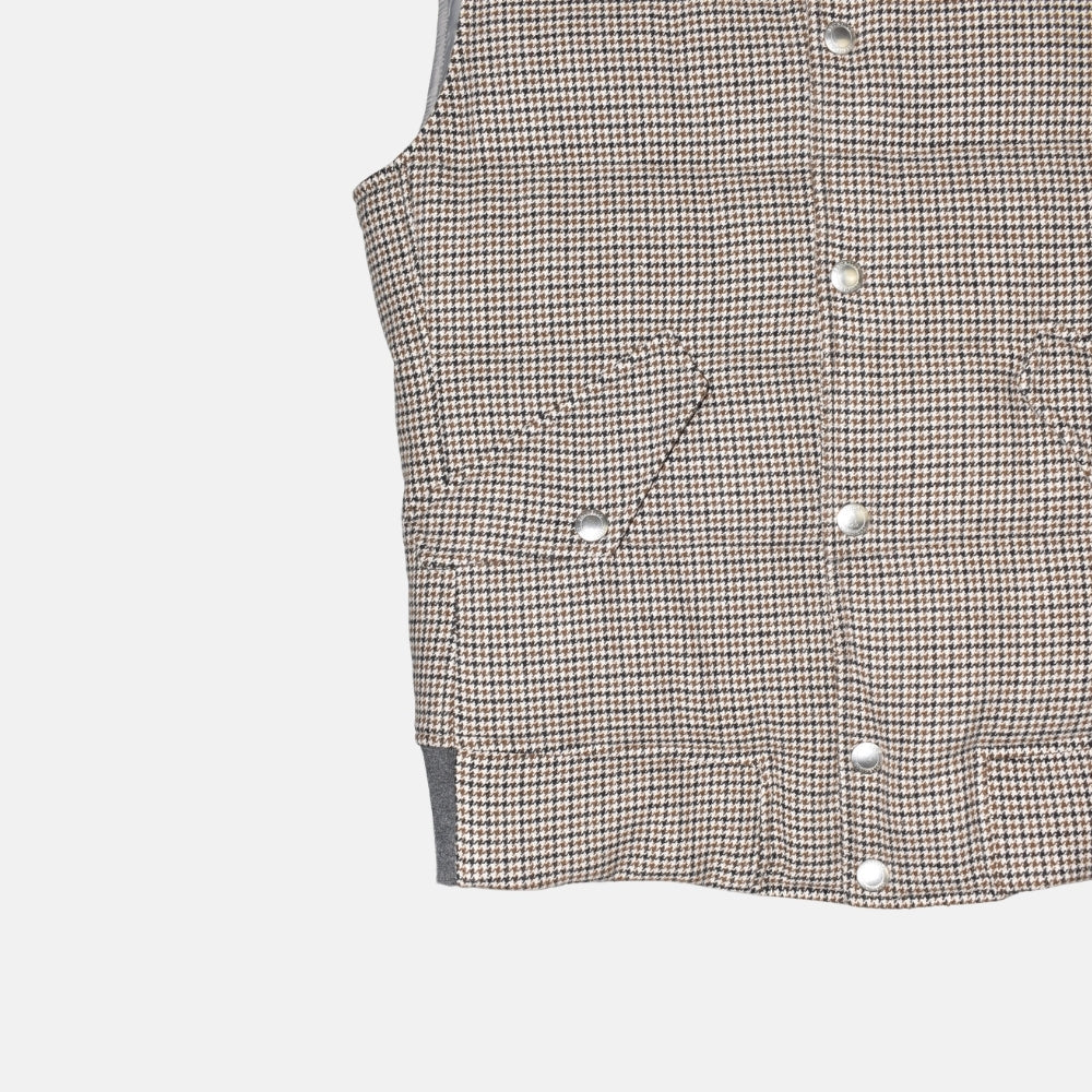 Multicolor Down Vest made of Wool/Cashmere (M)