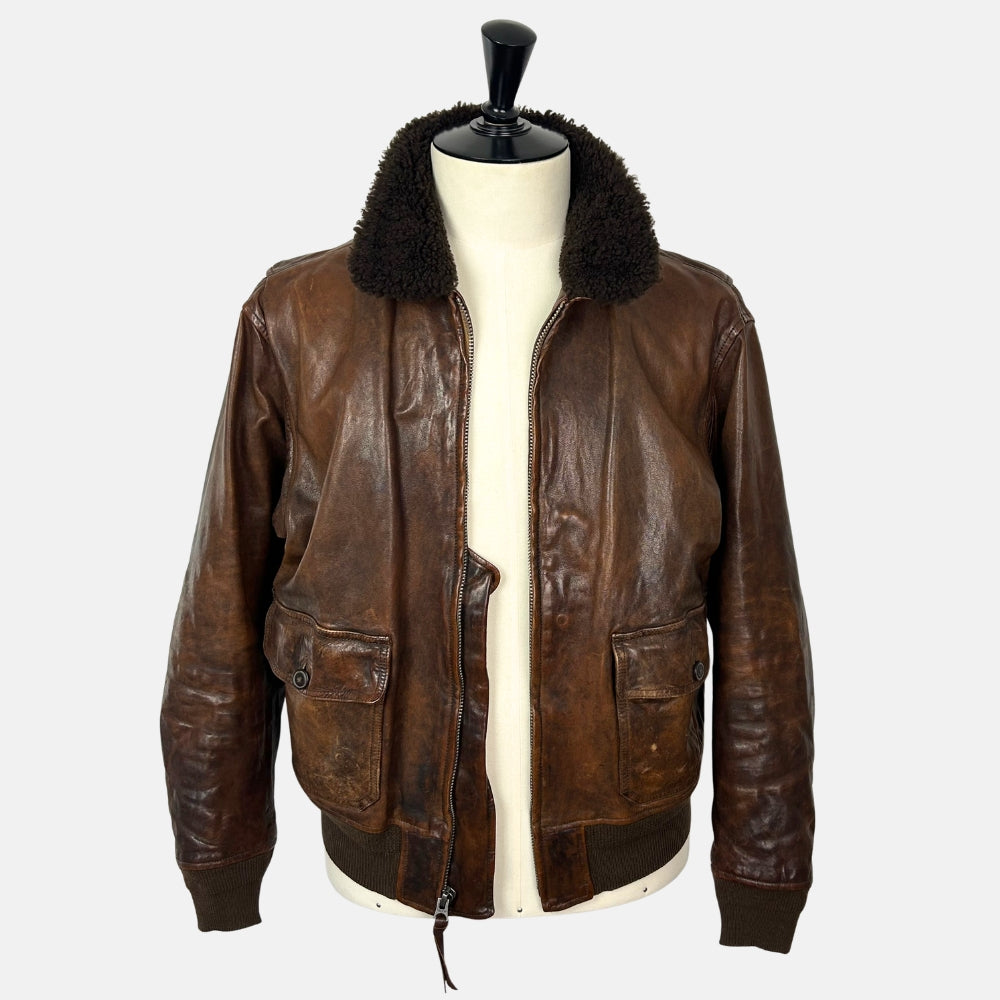 Brown  Jacket made of Leather (L)