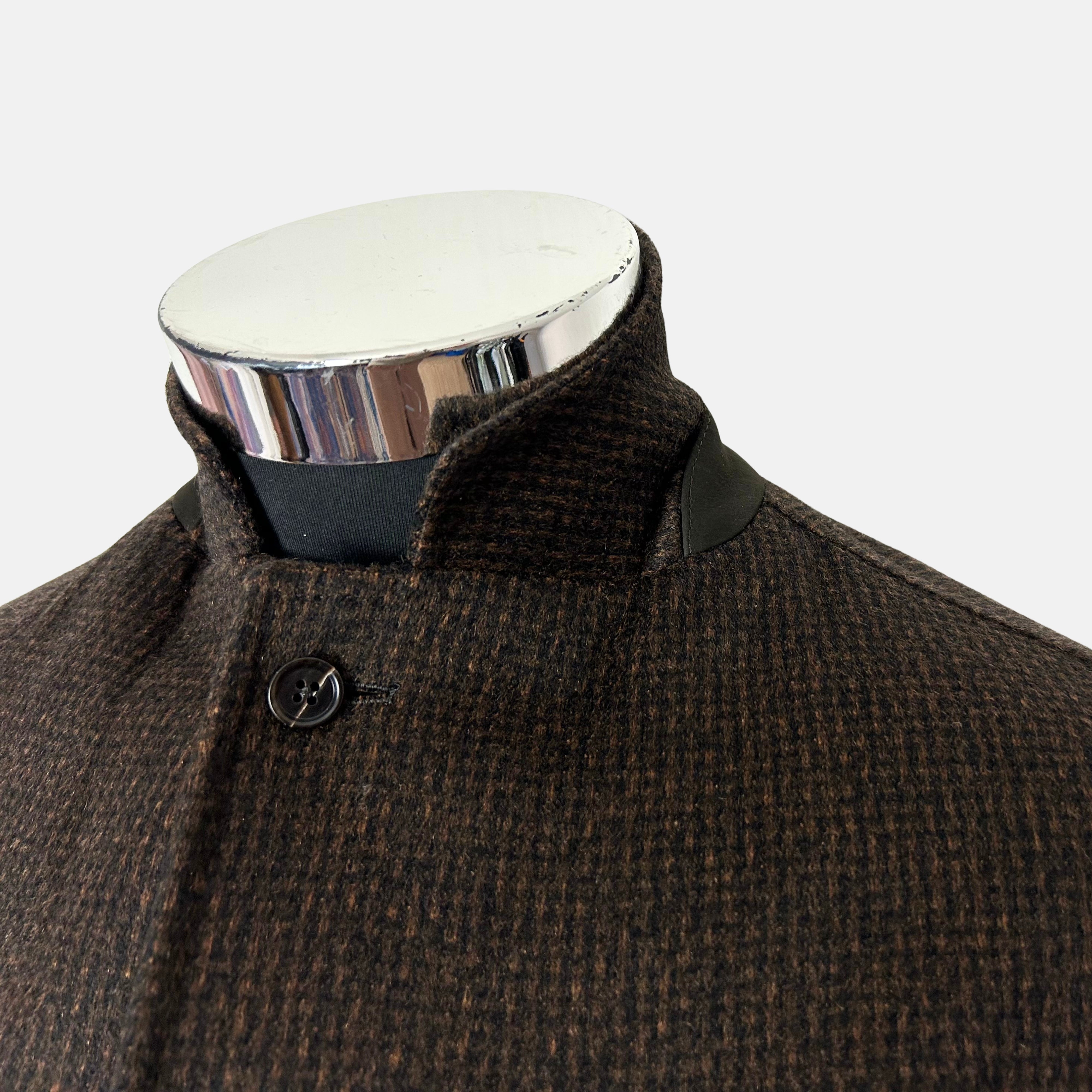 Brown-Black Patterned Blazer made of Cashmere (EU 48)