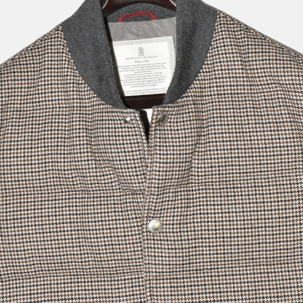 Multicolor Down Vest made of Wool/Cashmere (M)