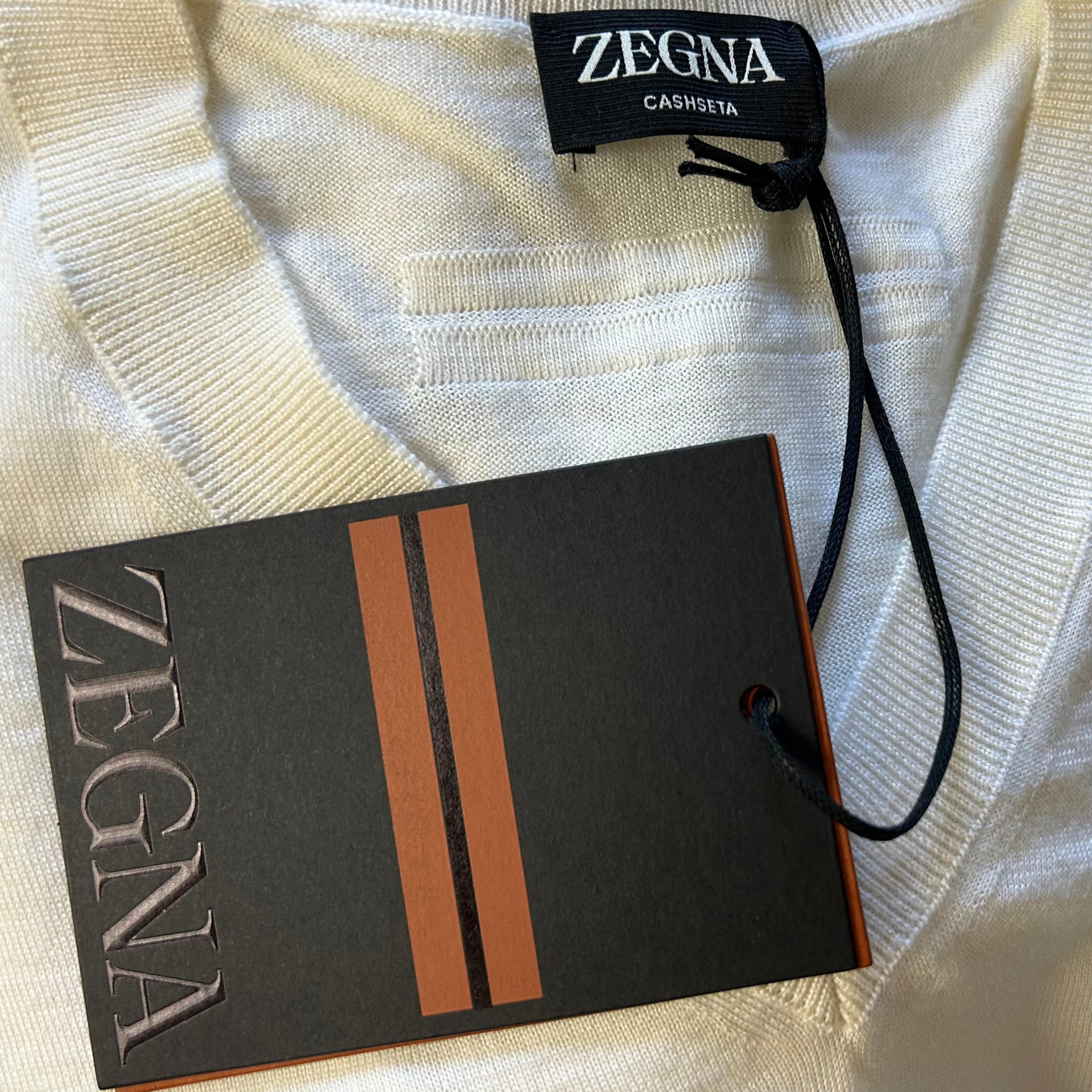 Off-White Cashseta Sweater made of Cashmere/Silk (EU 48)