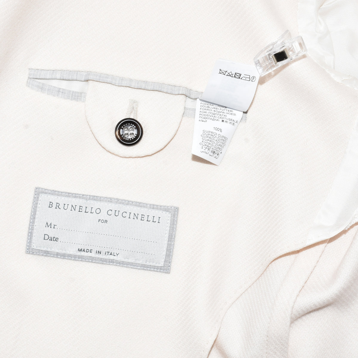 Cream Blazer made of Wool/Silk/Cashmere (EU 50)