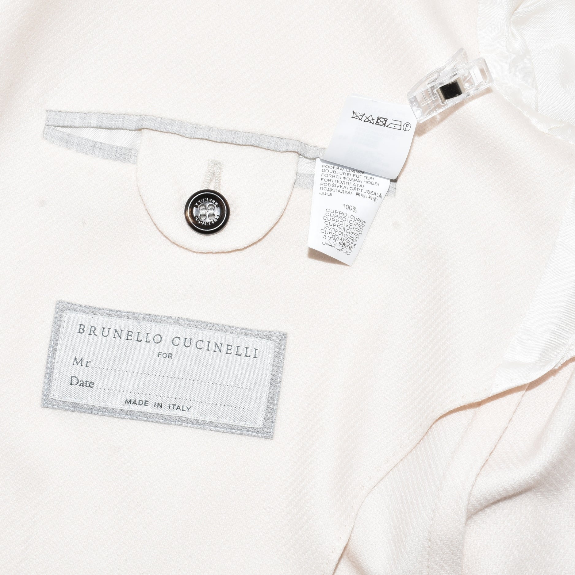 Cream Blazer made of Wool/Silk/Cashmere (EU 50)